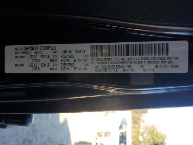 1C4BJWDG8DL599444 - 2013 JEEP WRANGLER U SPORT Սև լուսանկար 13