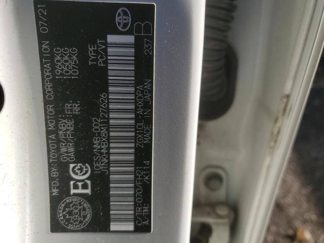 JTNKHMBX8M1127626 - 2021 TOYOTA C-HR XLE Ağ foto 14