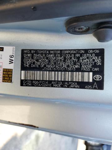 JTKDE167070173873 - 2007 TOYOTA SCION TC BLUE photo 12