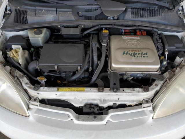 JT2BK12U010021837 - 2001 TOYOTA PRIUS WHITE photo 11