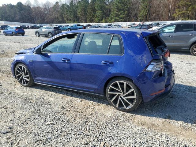WVWWA7AU0KW133357 - 2019 VOLKSWAGEN GOLF R BLUE photo 2