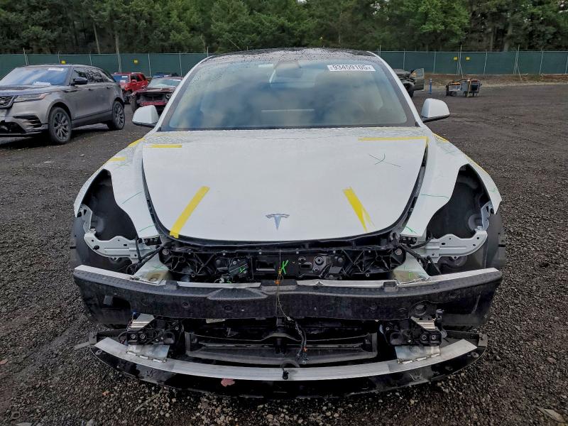 5YJ3E1EA8MF877025 - 2021 TESLA MODEL 3 WHITE photo 5