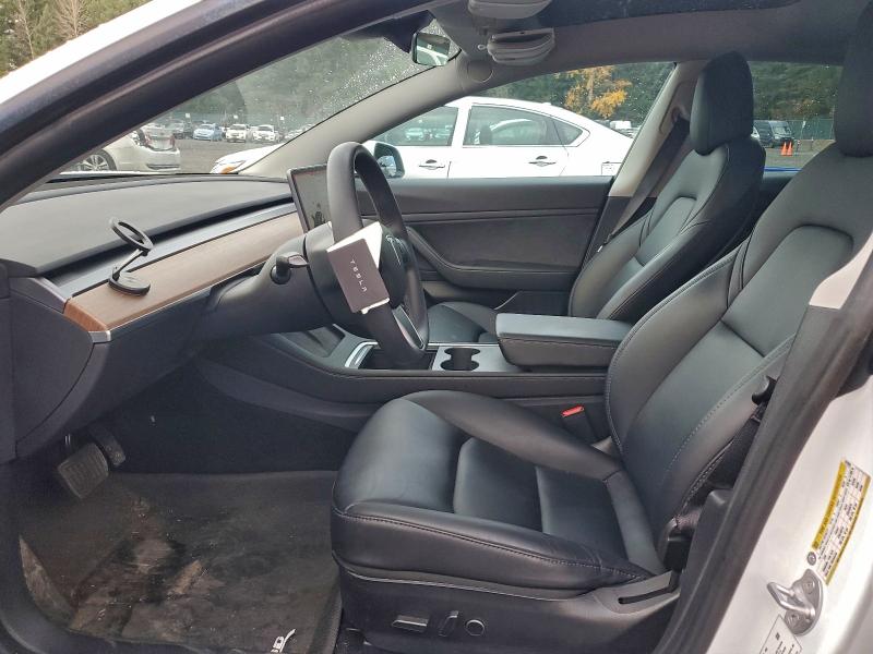 5YJ3E1EA8MF877025 - 2021 TESLA MODEL 3 WHITE photo 7