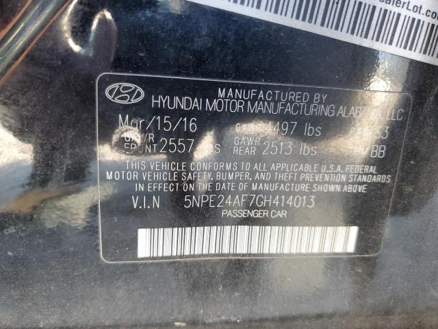 5NPE24AF7GH414013 - 2016 HYUNDAI SONATA SE 黑色 照片 12