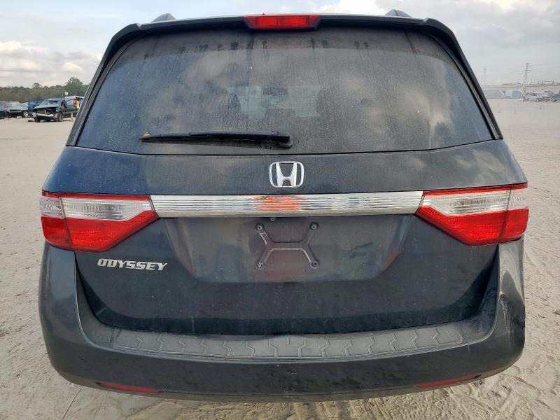 5FNRL5H63CB015604 - 2012 HONDA ODYSSEY EXL BLACK photo 6