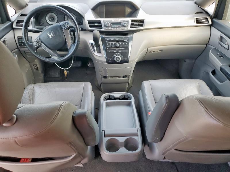 5FNRL5H63CB015604 - 2012 HONDA ODYSSEY EXL BLACK photo 8