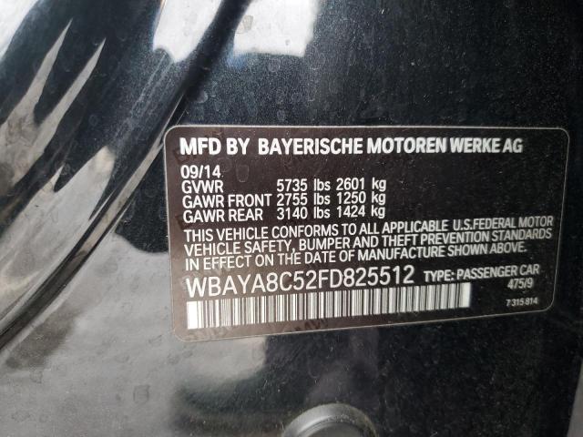 WBAYA8C52FD825512 - 2015 BMW 750 I BLACK photo 12