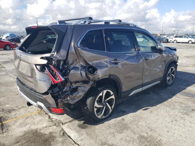 JF2SKARC3NH466991 - 2022 SUBARU FORESTER TOURING GRAY photo 3