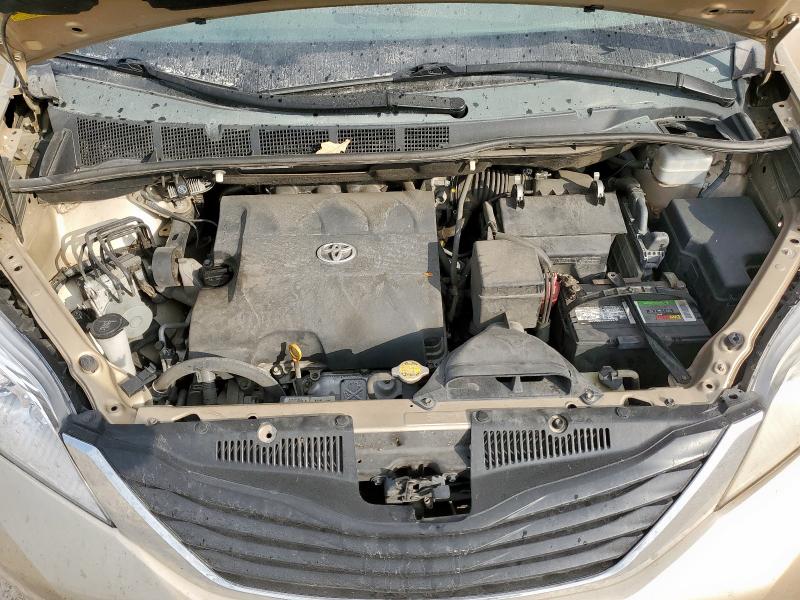 5TDYK3DC3BS174227 - 2011 TOYOTA SIENNA XLE BEIGE photo 12