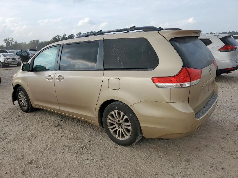 5TDYK3DC3BS174227 - 2011 TOYOTA SIENNA XLE BEIGE photo 2
