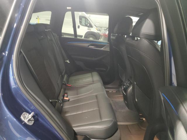 5UXTS1C04M9G47206 - 2021 BMW X3 XDRIVE30E BLUE photo 11