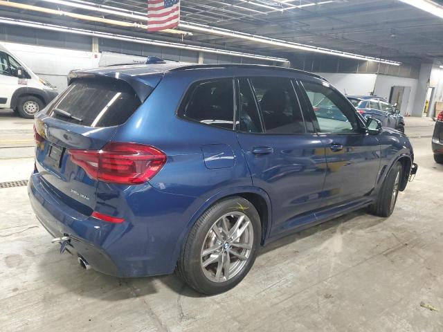 5UXTS1C04M9G47206 - 2021 BMW X3 XDRIVE30E BLUE photo 3