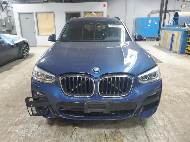 5UXTS1C04M9G47206 - 2021 BMW X3 XDRIVE30E BLUE photo 5