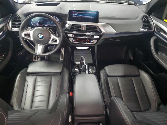 5UXTS1C04M9G47206 - 2021 BMW X3 XDRIVE30E BLUE photo 8