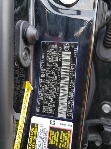 4T1B61HK1JU111505 - 2018 TOYOTA CAMRY XSE შავი ფოტო 12