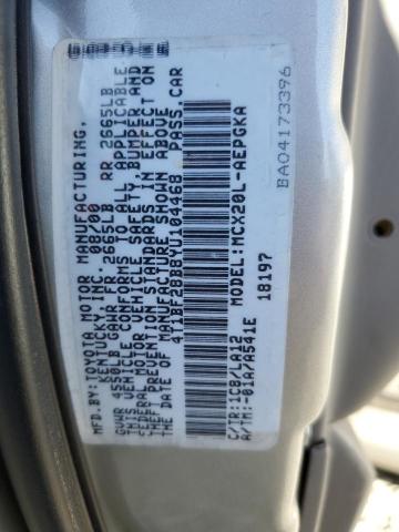 4T1BF28B8YU104468 - 2000 TOYOTA AVALON XL SILVER photo 13