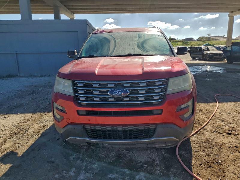 1FM5K8D87GGC30503 - 2016 FORD EXPLORER XLT RED photo 5