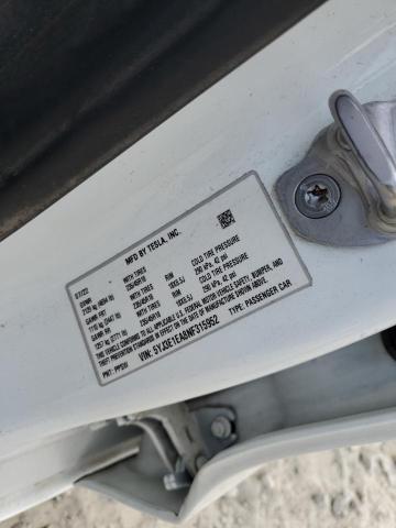 5YJ3E1EA8NF315952 - 2022 TESLA MODEL 3 白色 照片 12