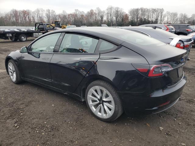 5YJ3E1EA7NF286976 - 2022 TESLA MODEL 3 BLACK photo 2
