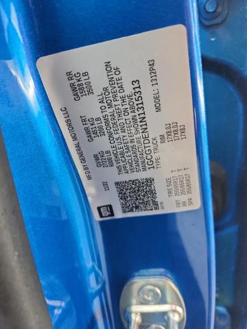 1GCGTDEN1N1315313 - 2022 CHEVROLET COLORADO Z71 BLUE photo 12