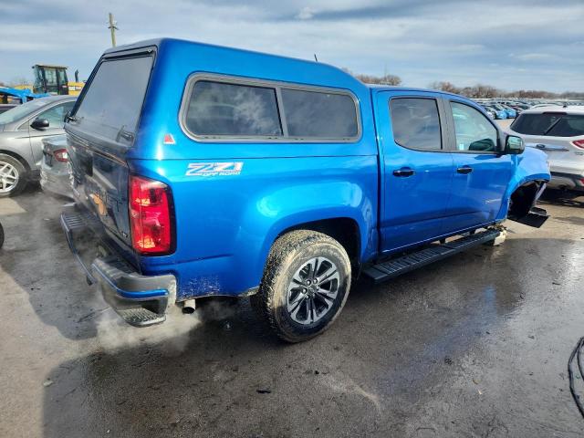 1GCGTDEN1N1315313 - 2022 CHEVROLET COLORADO Z71 BLUE photo 3