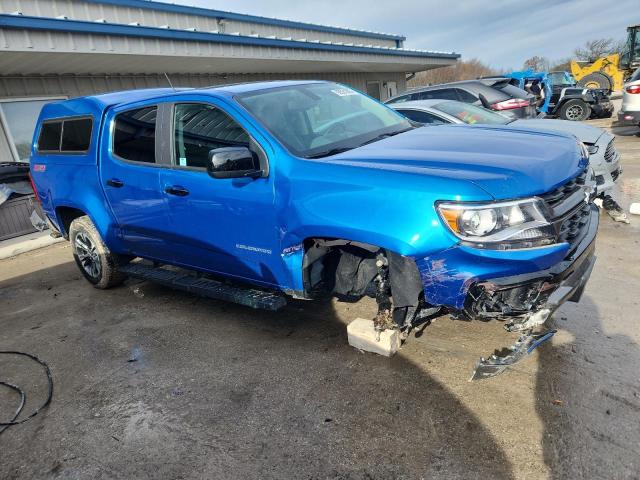 1GCGTDEN1N1315313 - 2022 CHEVROLET COLORADO Z71 BLUE photo 4