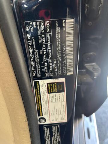 4JGDF7CE5EA374911 - 2014 MERCEDES-BENZ GL 450 4MATIC BLUE photo 10