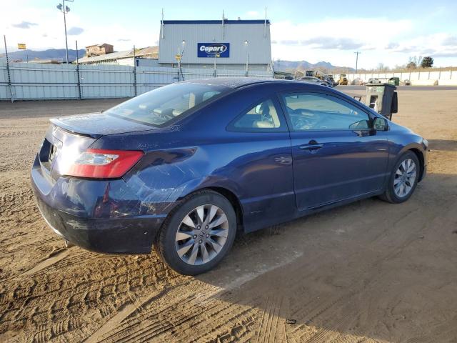 2HGFG12919H513128 - 2009 HONDA CIVIC EXL BLUE photo 3