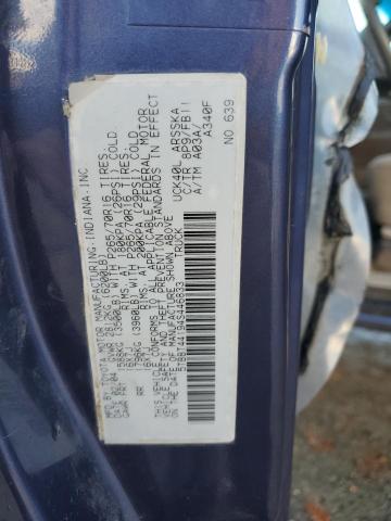 5TBBT44194S446833 - 2004 TOYOTA TUNDRA ACCESS CAB SR5 BLUE photo 12
