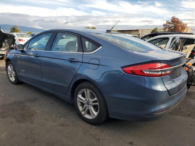 3FA6P0LU4JR277729 - 2018 FORD FUSION SE HYBRID ლურჯი ფოტო 2