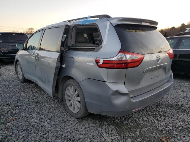 5TDYK3DC0FS663674 - 2015 TOYOTA SIENNA XLE ლურჯი ფოტო 2