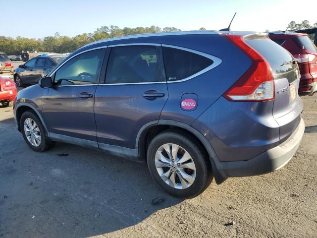 JHLRM3H78CC003121 - 2012 HONDA CR-V EXL BLUE photo 2