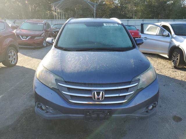 JHLRM3H78CC003121 - 2012 HONDA CR-V EXL BLUE photo 5
