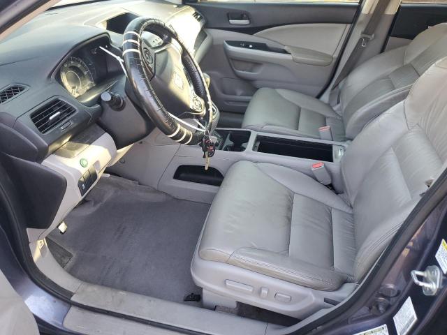 JHLRM3H78CC003121 - 2012 HONDA CR-V EXL BLUE photo 7