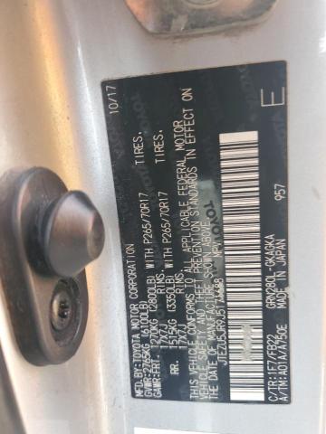 JTEZU5JR9J5171688 - 2018 TOYOTA 4RUNNER SR5 SILVER photo 13