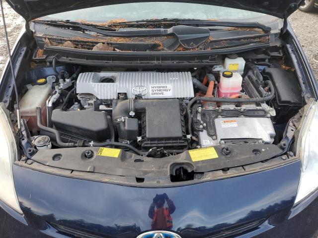 JTDKN3DU2C1507487 - 2012 TOYOTA PRIUS BLUE photo 11