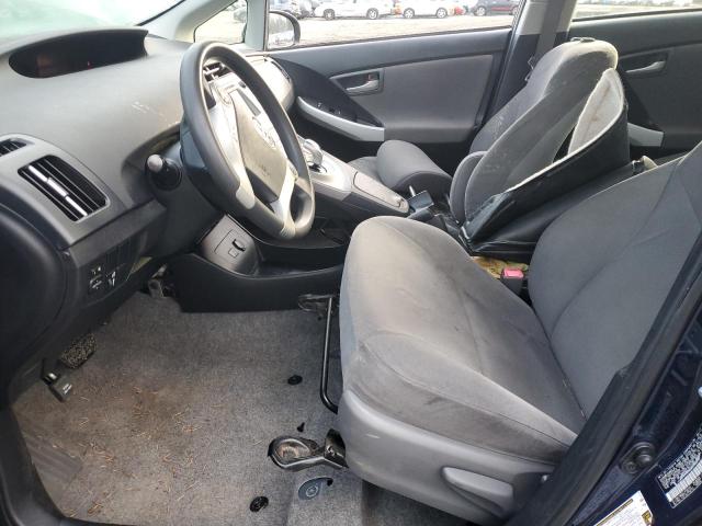 JTDKN3DU2C1507487 - 2012 TOYOTA PRIUS BLUE photo 7