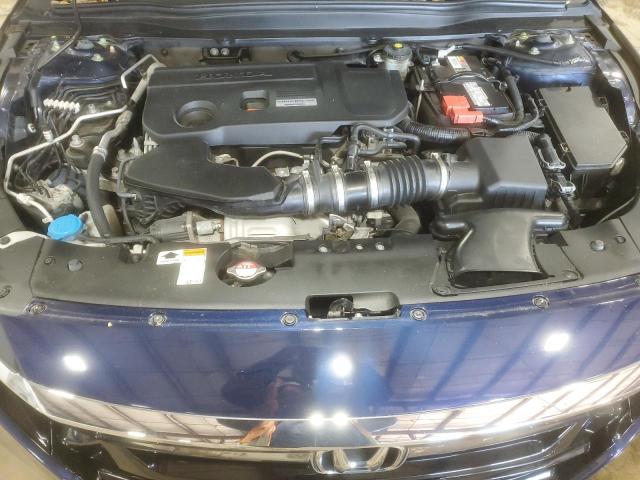 1HGCV2F92KA028185 - 2019 HONDA ACCORD TOURING Синий фото 11