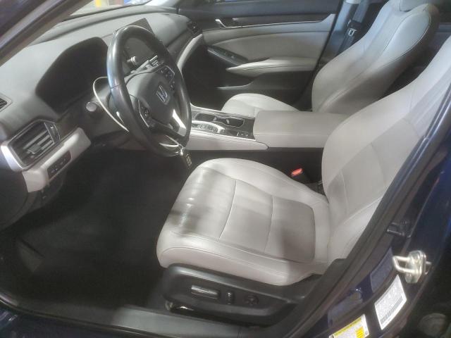 1HGCV2F92KA028185 - 2019 HONDA ACCORD TOURING Синий фото 7