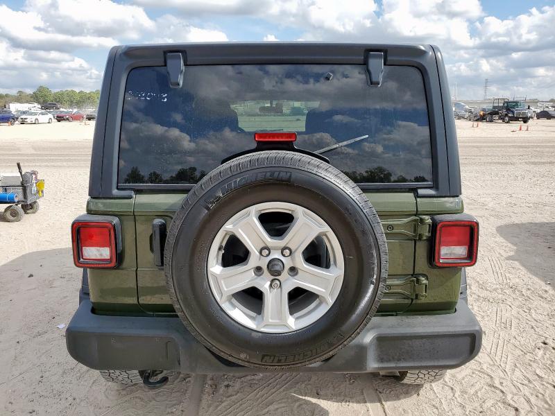 1C4HJXDN7MW512856 - 2021 JEEP WRANGLER U SPORT მწვანე ფოტო 6