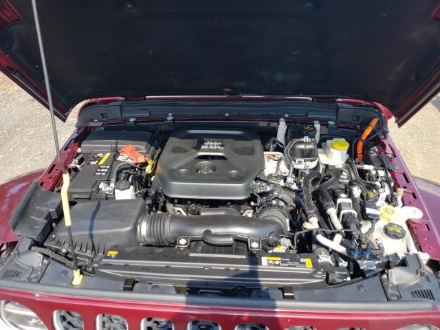 1C4JJXP62NW170448 - 2022 JEEP WRANGLER U SAHARA 4XE BURGUNDY photo 11