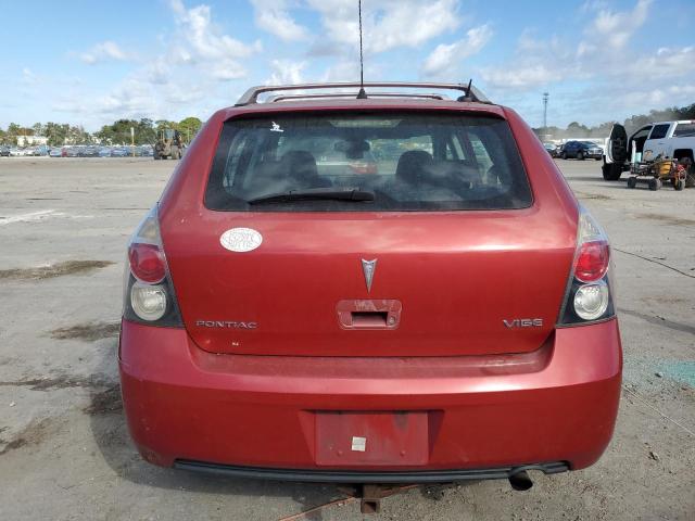 5Y2SP67019Z467210 - 2009 PONTIAC VIBE წითელი ფოტო 6
