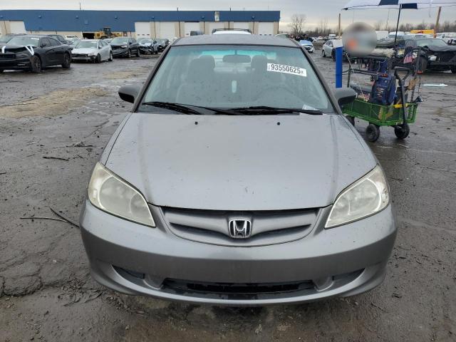 1HGES16365L017741 - 2005 HONDA CIVIC DX VP 灰色 照片 5