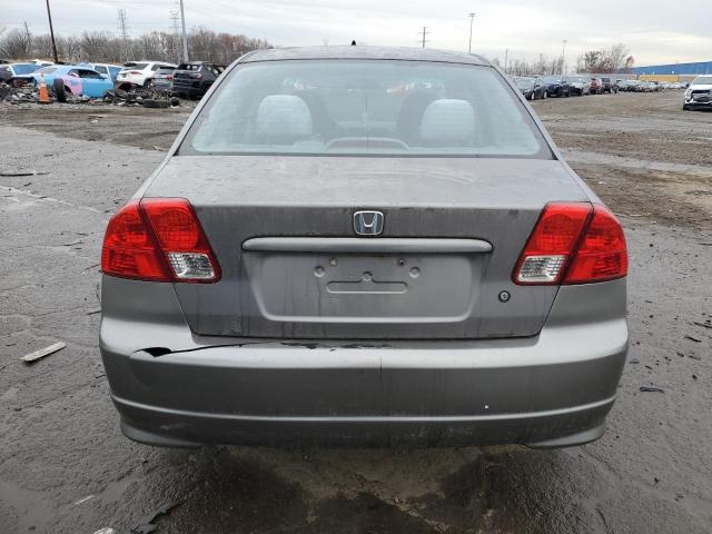 1HGES16365L017741 - 2005 HONDA CIVIC DX VP 灰色 照片 6