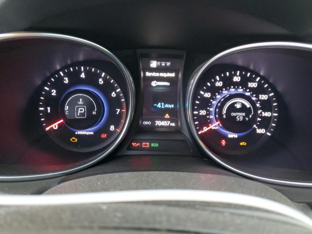 5XYZU3LA4DG045279 - 2013 HYUNDAI SANTA FE S SILVER photo 9