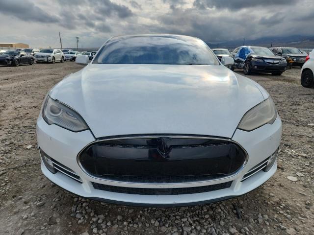 5YJSA1S10EFP56261 - 2014 TESLA MODEL S 白色 照片 5