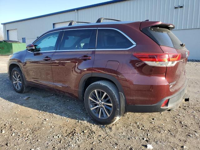 5TDJZRFH0HS407966 - 2017 TOYOTA HIGHLANDER SE წითელი ფოტო 2