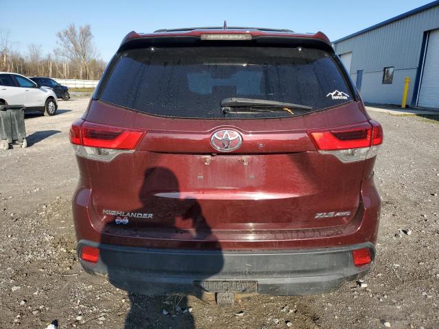 5TDJZRFH0HS407966 - 2017 TOYOTA HIGHLANDER SE წითელი ფოტო 6