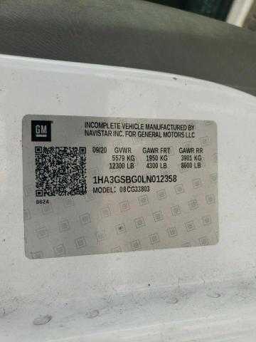 1HA3GSBG0LN012358 - 2021 CHEVROLET EXPRESS G3 თეთრი ფოტო 10