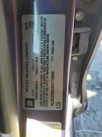 KL8CD6SAXHC738840 - 2017 CHEVROLET SPARK 1LT PURPLE photo 13